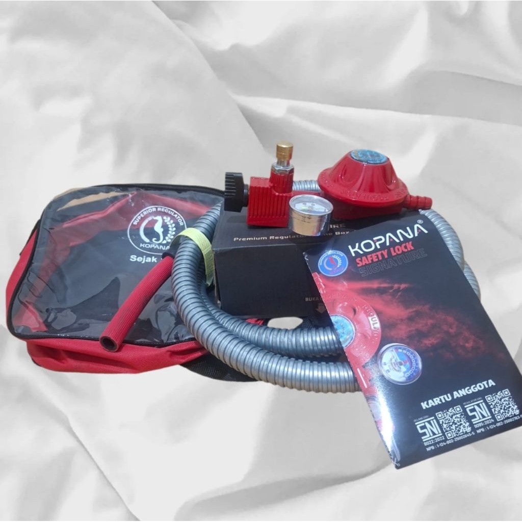 SET REGULATOR DAN SELANG KOPANA SAFETY LOCK
