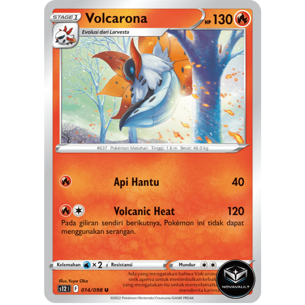 Volcarona (U) - 014/ 098 - Pemicu Paradigma (s12) - Pokemon TCG Indonesia