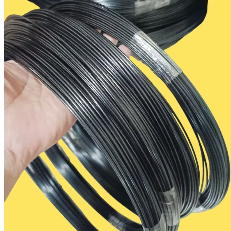 RUJI JERUJI FIBER HITAM Glosy Uk 1 mm-2.5 mm untuk sangkar burung