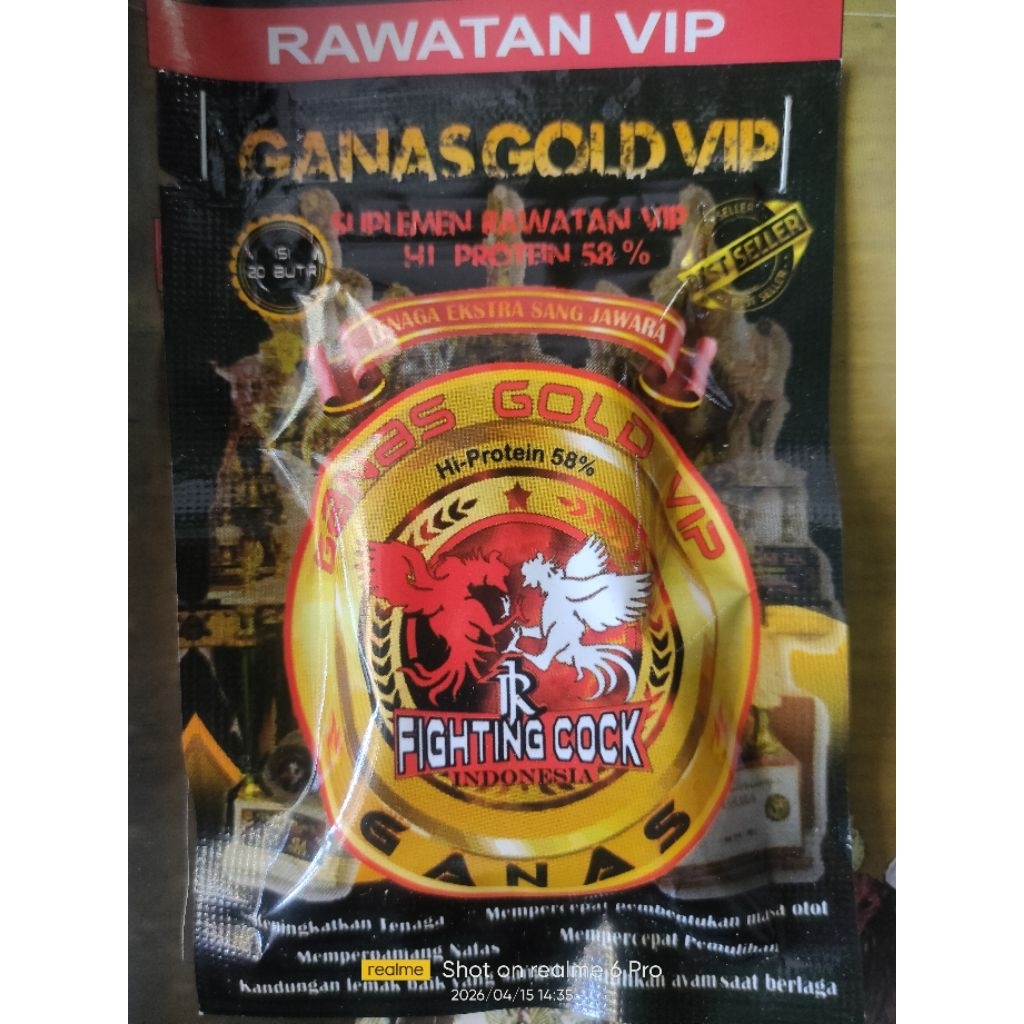 Suplemen Ayam Ganas GOLD Rawatan VIP | meningkatkan stamina, pembentukan otot,pemulihan cepat