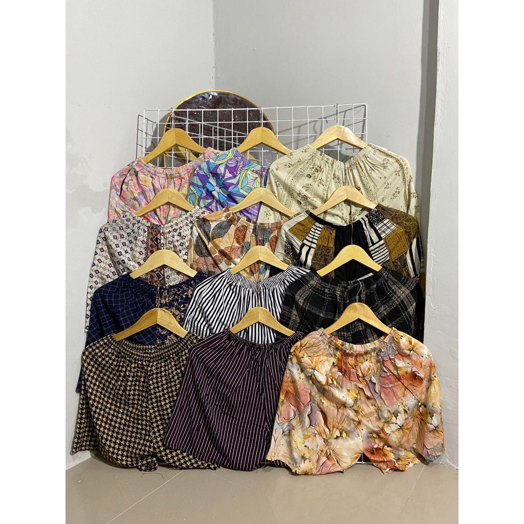 paket 6pcs celana pendek kolot rayon premium jumbo celana pendek rayon jumbo harian
