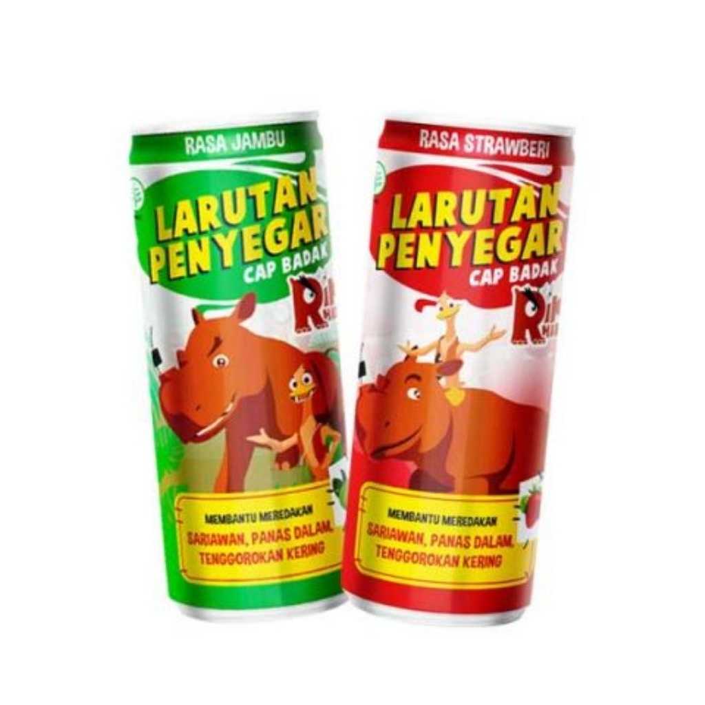 LARUTAN PENYEGAR ANAK CAP BADAK RASA JAMBU | STRAWBERRY NETTO 238 ML MURAH
