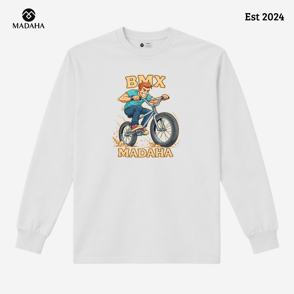 Madaha Kaos Baju Lengan Panjang Bmx Gravity Slayer