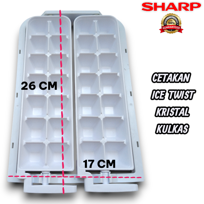 SHARP ICE TWIST TEMPAT CETAK ES BATU KULKAS ORIGINAL