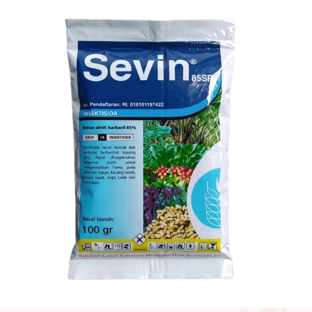 Insektisida Sevin 85 SP 100gr Racun Semut /racun Hama/ Ulat/kutu