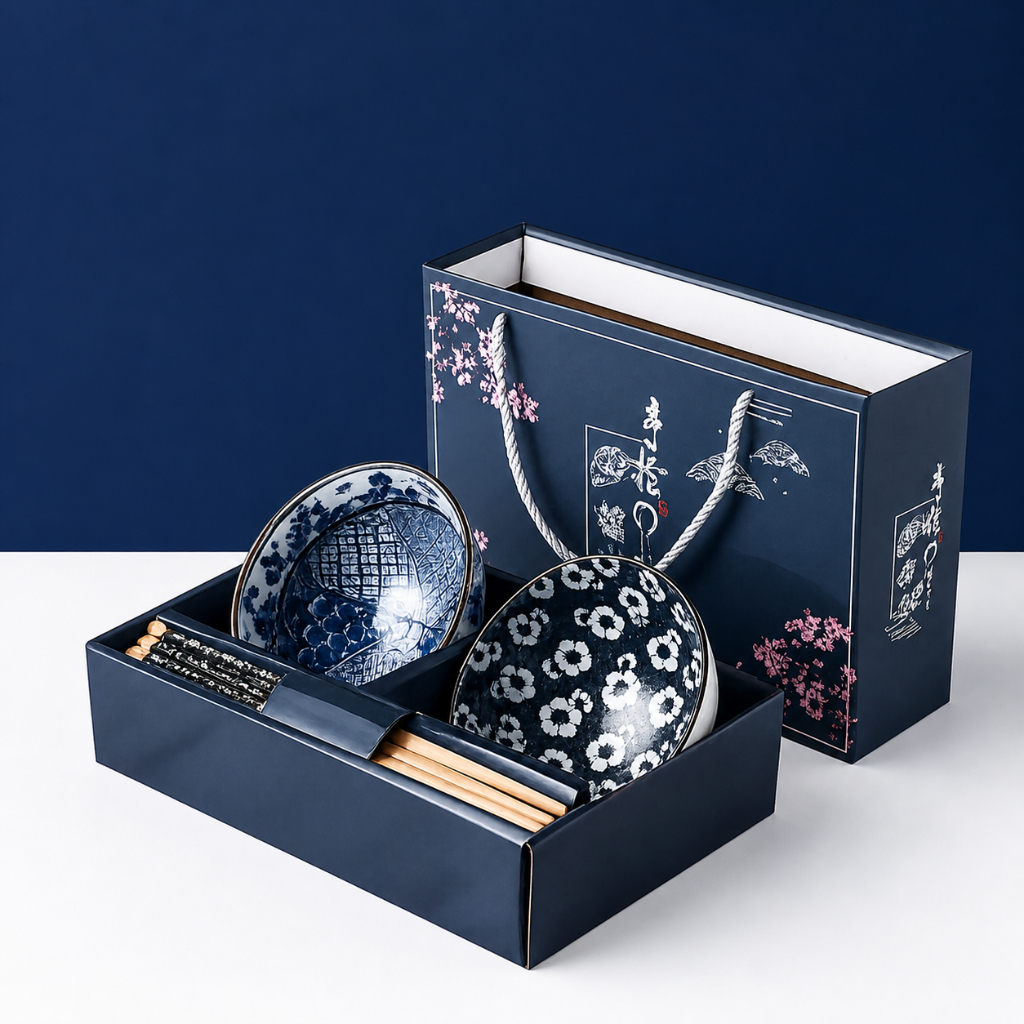 Myware Hampers GIFT Box  Mangkok Set Premium Peralatan Makan / Hampers Mangkuk Keramik Kotak Hadiah 