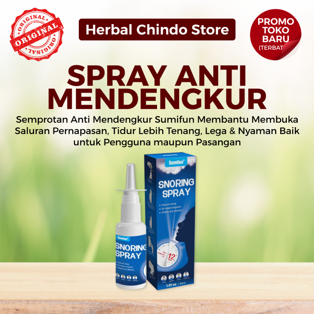 Spray Anti Mendengkur Sumifun 30ml - Anti Snoring Spray Semprotan Anti Ngorok Tidur Nyaman Lelap Pel