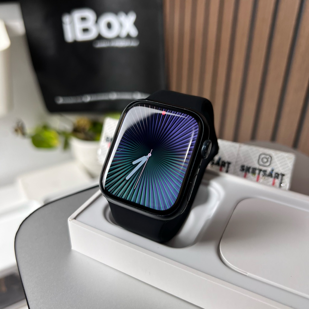 Apple Watch Series 9 45mm Black iBox iwatch Battery Health 92%