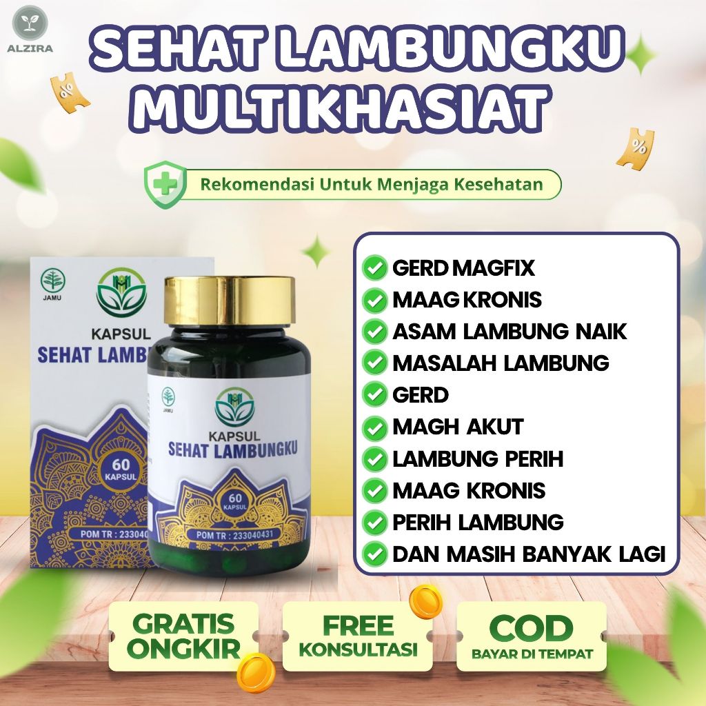 Obat Kapsul Gerd Magfix Suplemen Maag Kronis suplemen Asam Lambung Atasi masalah lambung gerd Magh A