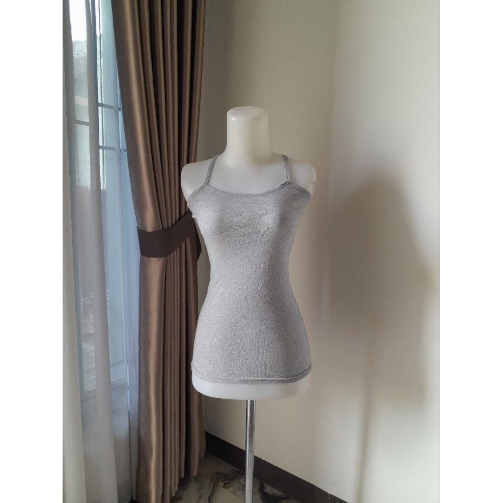 Tanktop Abu Tali Silang