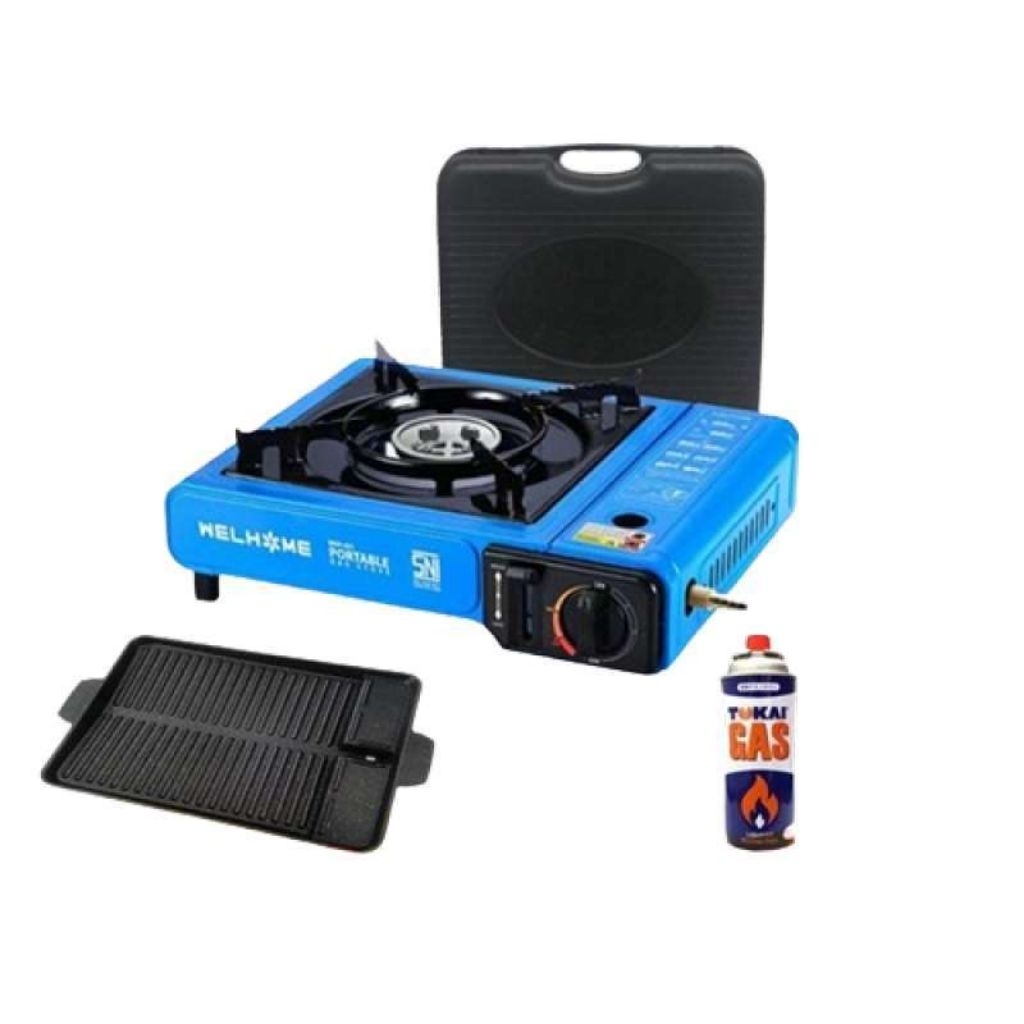 PAKET BBQ/BBQ SET KOMPOR PORTABLE+GRILL PAN+GAS 1