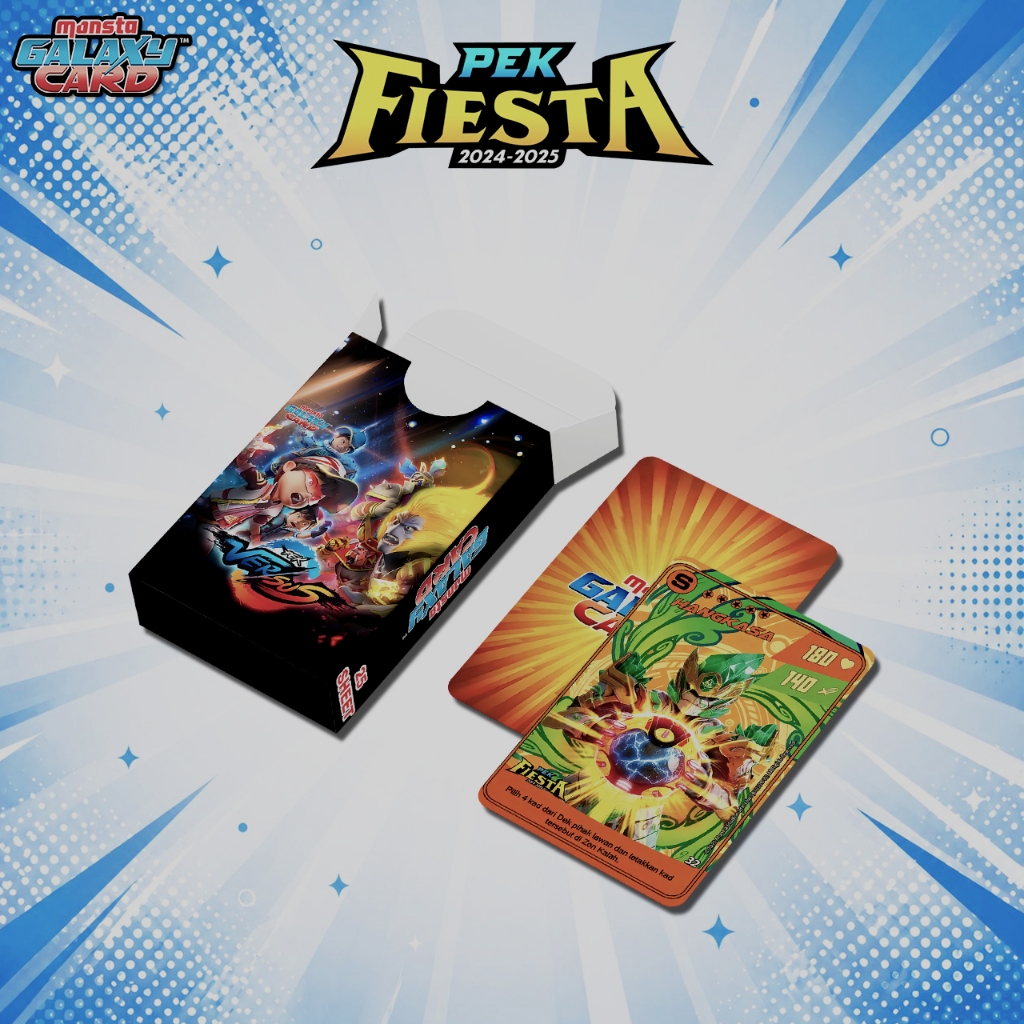 BOBOIBOY MONSTA GALAXY CARD PEK FIESTA