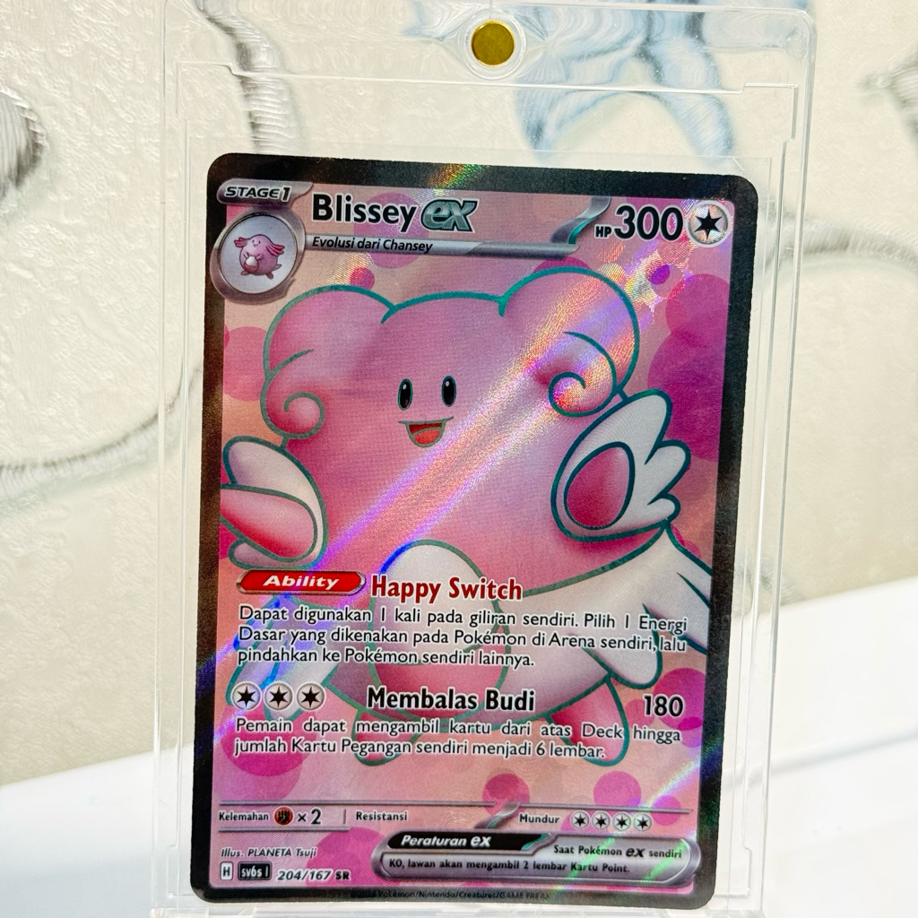 Kartu Pokemon Original - Blissey ex 204/167 SR