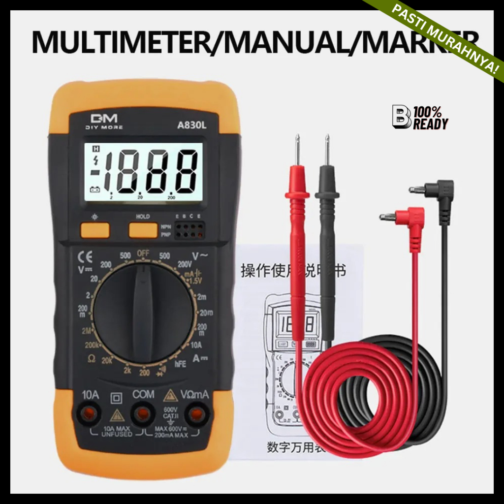 Digital Multimeter AC DC Voltage Tester Avometer Digital / Multimeter Digital Mini