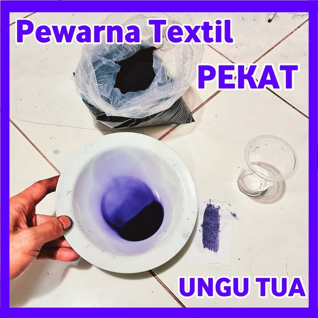 Pewarna pakaian / Wantex kiloan warna ungu tua 1kg