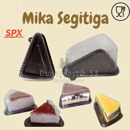 CT Segitiga / Cake Tray Segitiga / MIKA KUE SEGITIGA / Mika Cake Segitiga / MIKA TART SLICE SEGITIGA