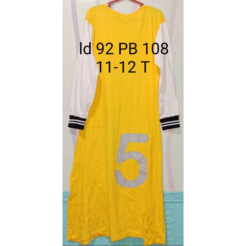 gamis anak perempuan bahan kaos edem