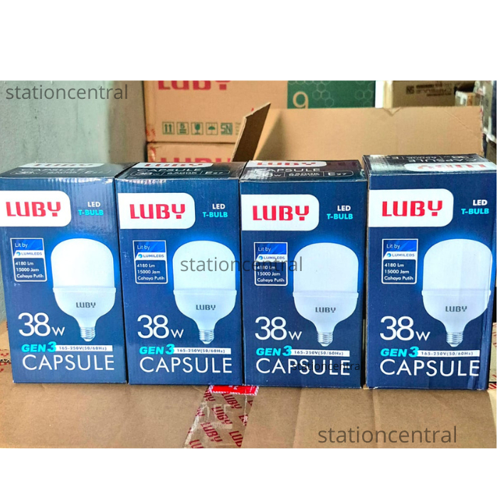 Lampu LED 38 Watt Putih Luby Capsule Bohlam LED 38W