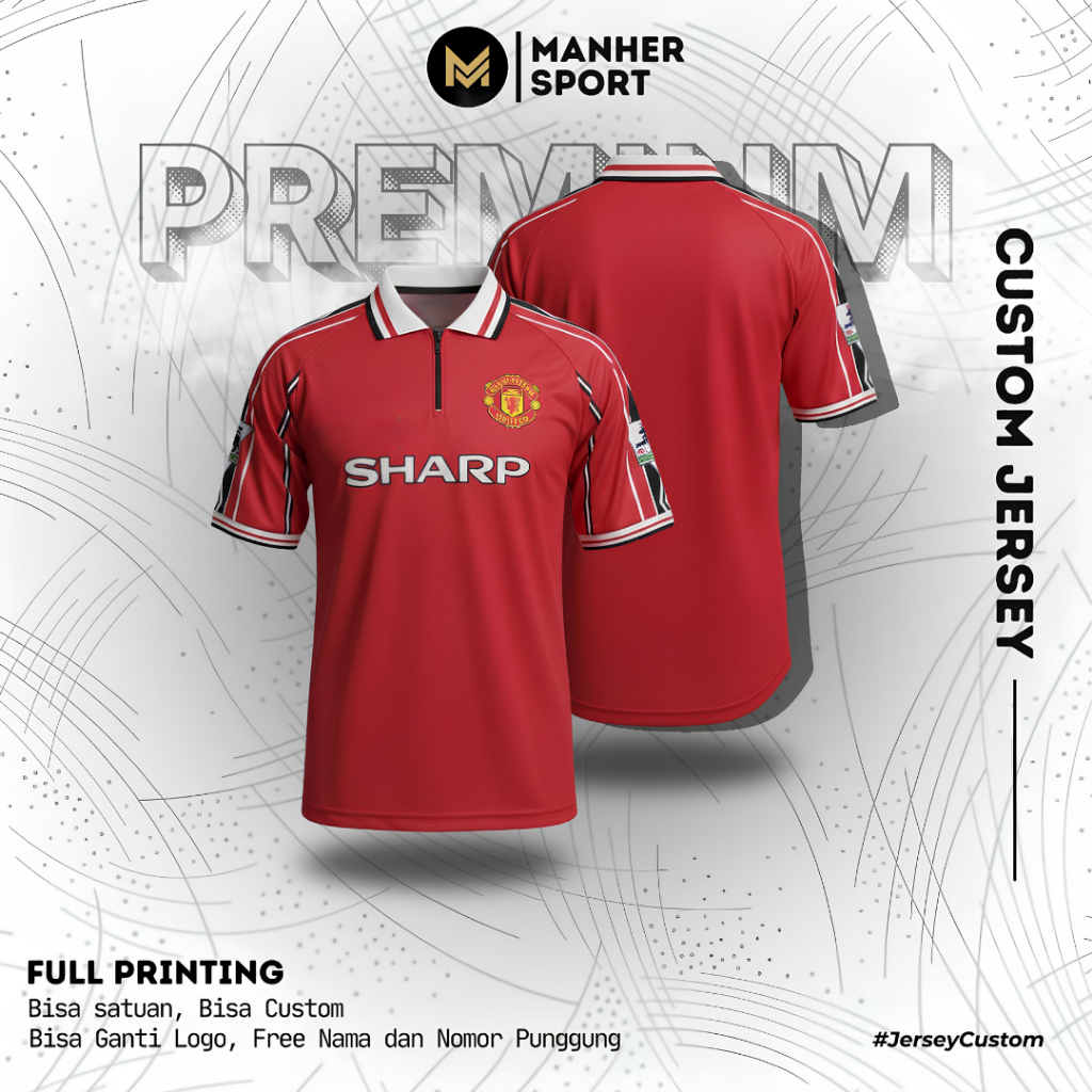 Jersey MU 1998 Home Full Printing