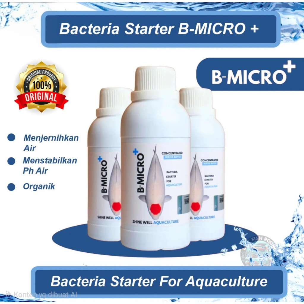 Bmicro+ BMO+ Probiotik Koi Bakteri Starter Kolam Koi Arwana Chana Hias