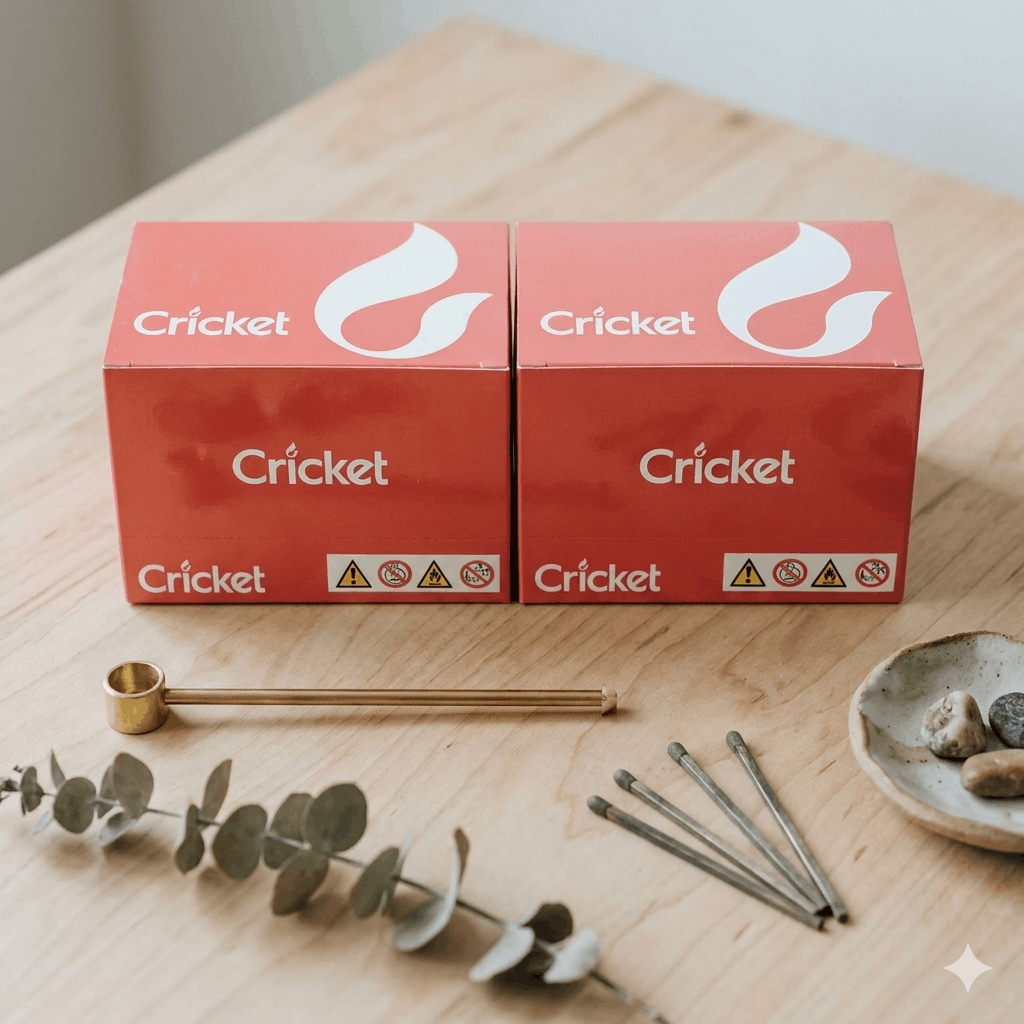 Mancis Cricket (1 Box Isi 25 Pcs)