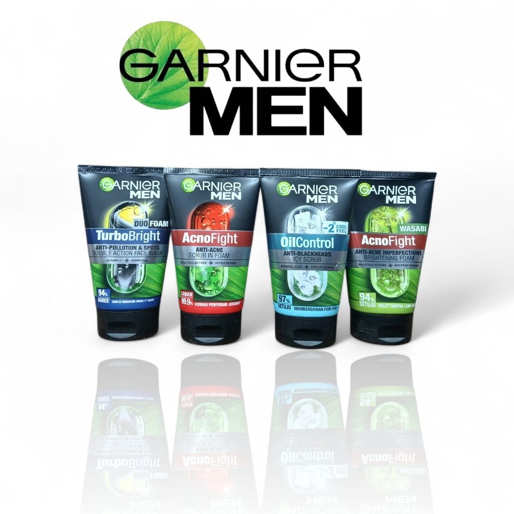 Grosir 12 & 6 pcs | Garnier men Facial foam 100ml membuat wajah lebih cerah dan bebas jerawat