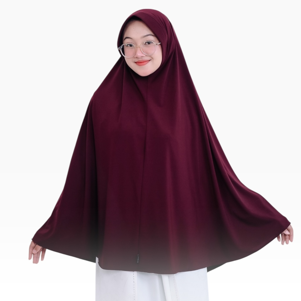HIJAB SYARI INSTAN UKURAN XL JILBAB CHR KERUDUNG JERSEY SUPER JUMBO