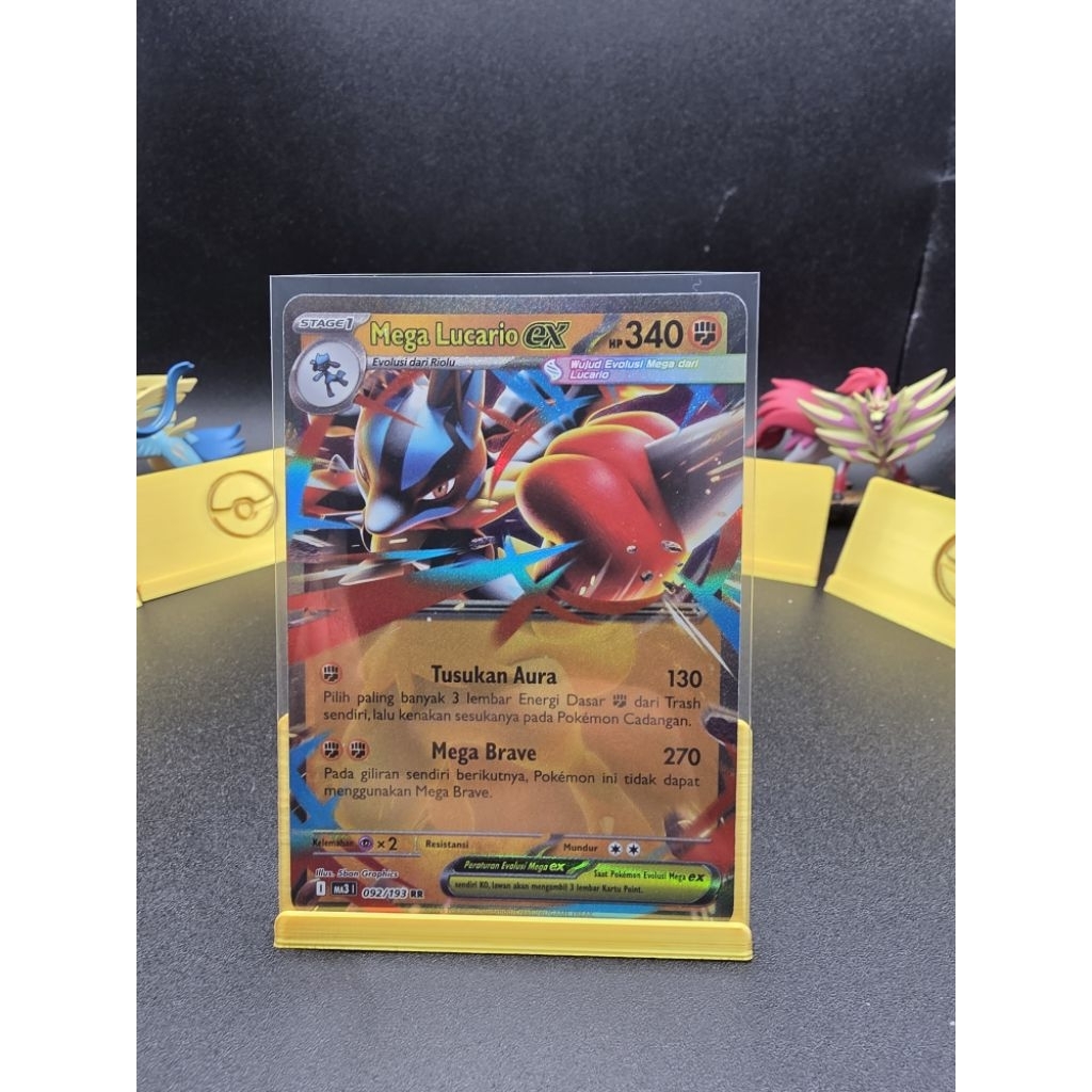 TCG Pokemon (ID) Mega Lucario ex RR 092/193 - Evolusi Mega Impian EX