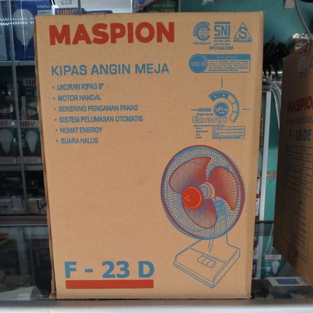 kipas angin meja MASPION F-23D 9"