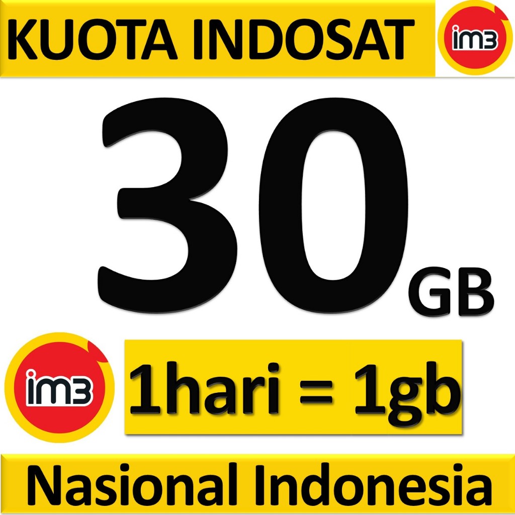 Indosat IM3 Data Harian 1GB Masa Aktif 1 Hari