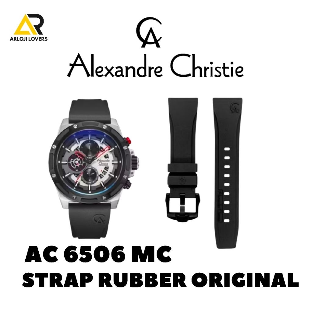 Tali/Strap Rubber Alexandre Christie AC6506MC Original
