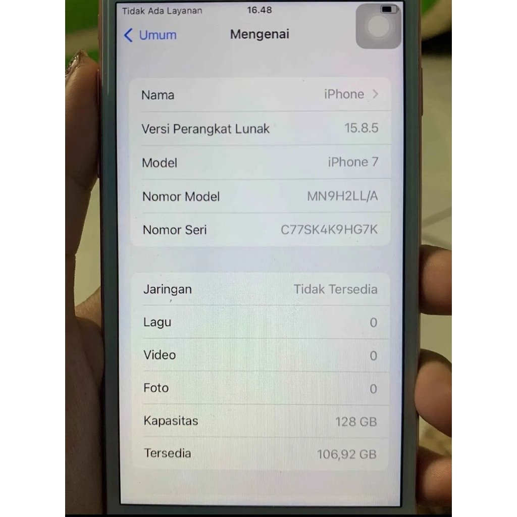 iphone 7 128 inter second hp only