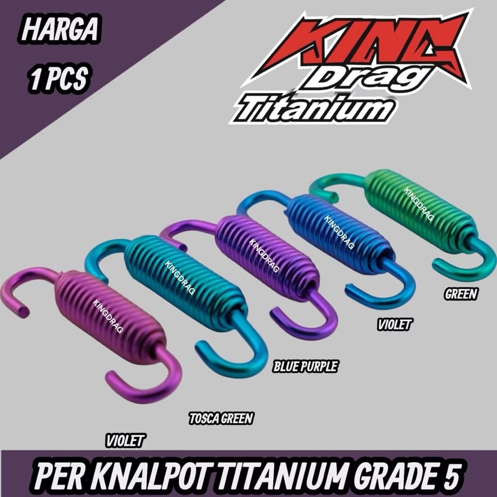 Per Knalpot Titanium Grade 5 Kingdrag Titanium Harga Satuan