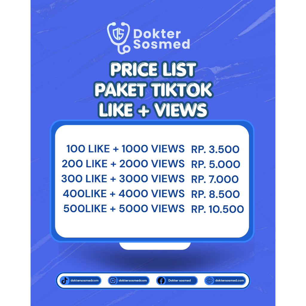 JASA LIKE + VIEWS TIKTOK MURAH | PAKET LIKE & VIEWS TIKTOK
