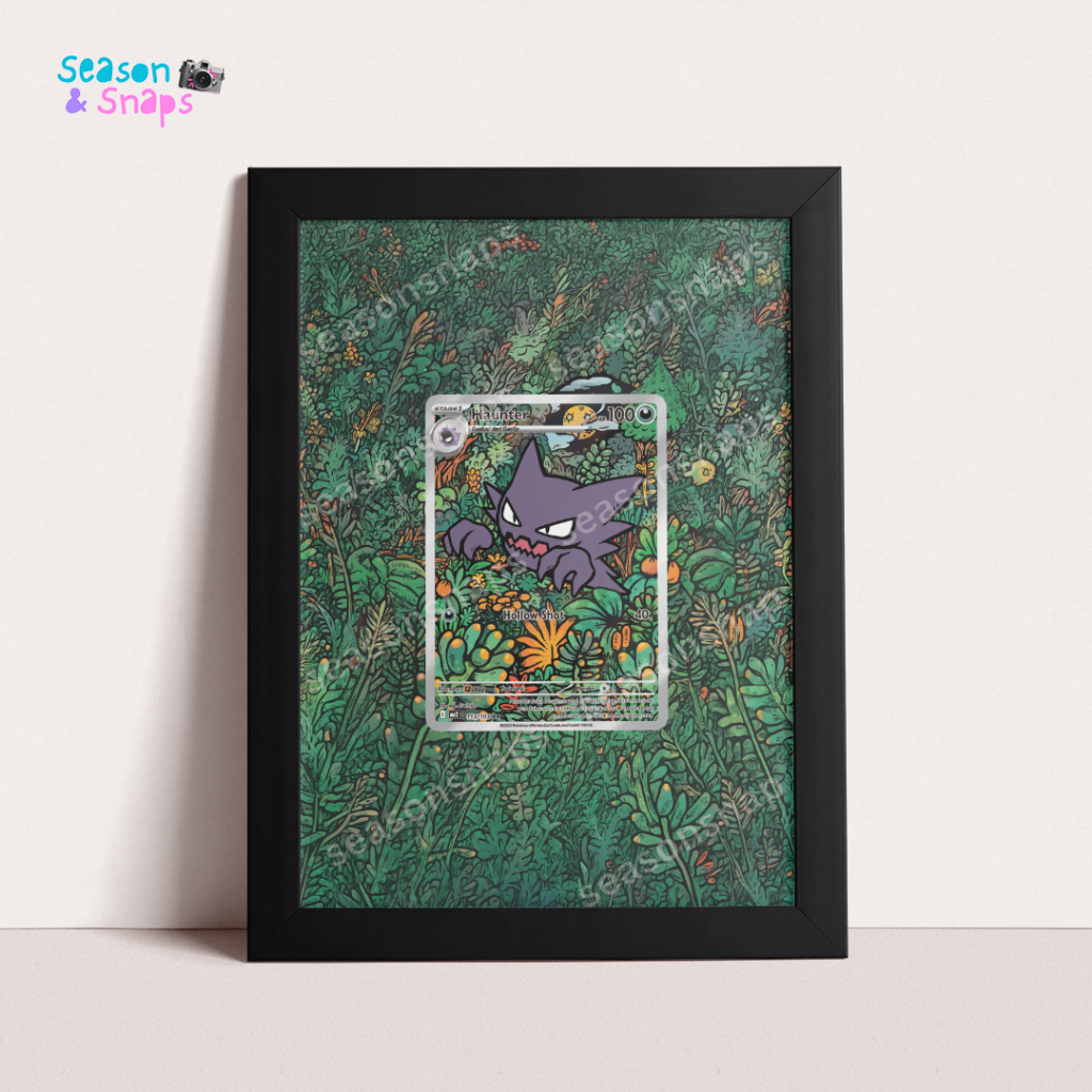 SEASONSNAPS Pokemon TCG Extended Art Frame - Haunter AR (Kobaran Biru)
