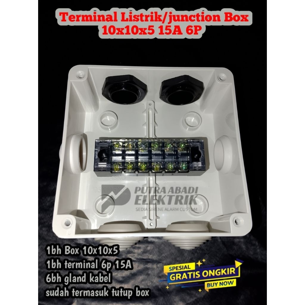 Terminal Listrik/junction Box/Cabang Listrik 15A 6P