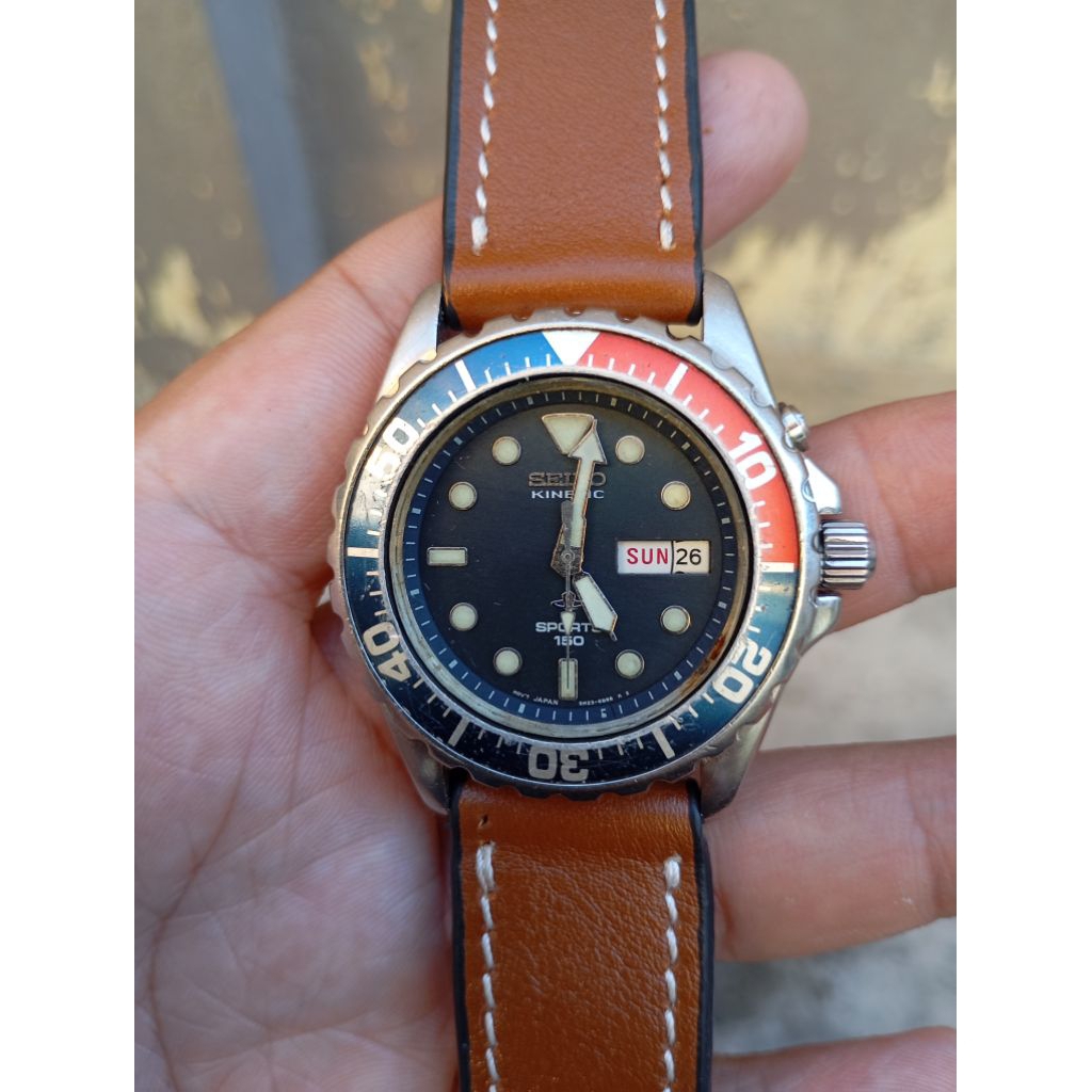 seiko kinetic 150 diver style second bekas ori