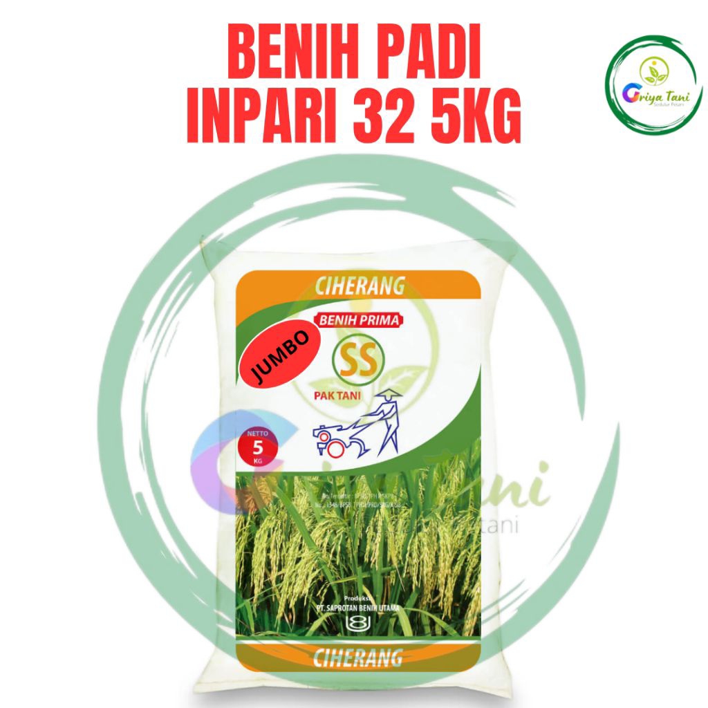 Benih Padi Inpari 32 Jumbo Prima Pak Tani 5Kg