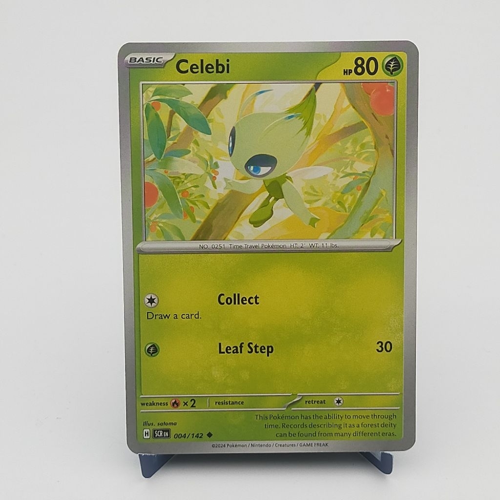 Kartu TCG Pokemon EN Original Celebi SCR 004/142