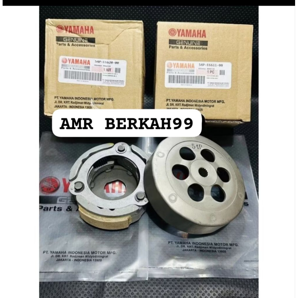 Mangkok ganda 54P+Kampas ganda Assy Yamaha Mio j Mio soul GT 115 Mio GT 115 Fino fi 115 X-ride 115 O