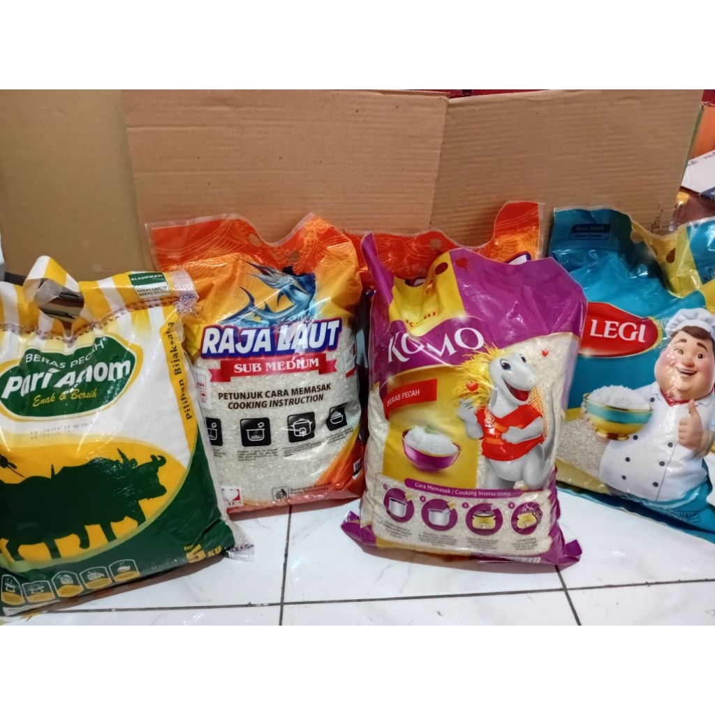 beras kemasan 5 kg | beras rojolele | beras asli tanpa pengawet