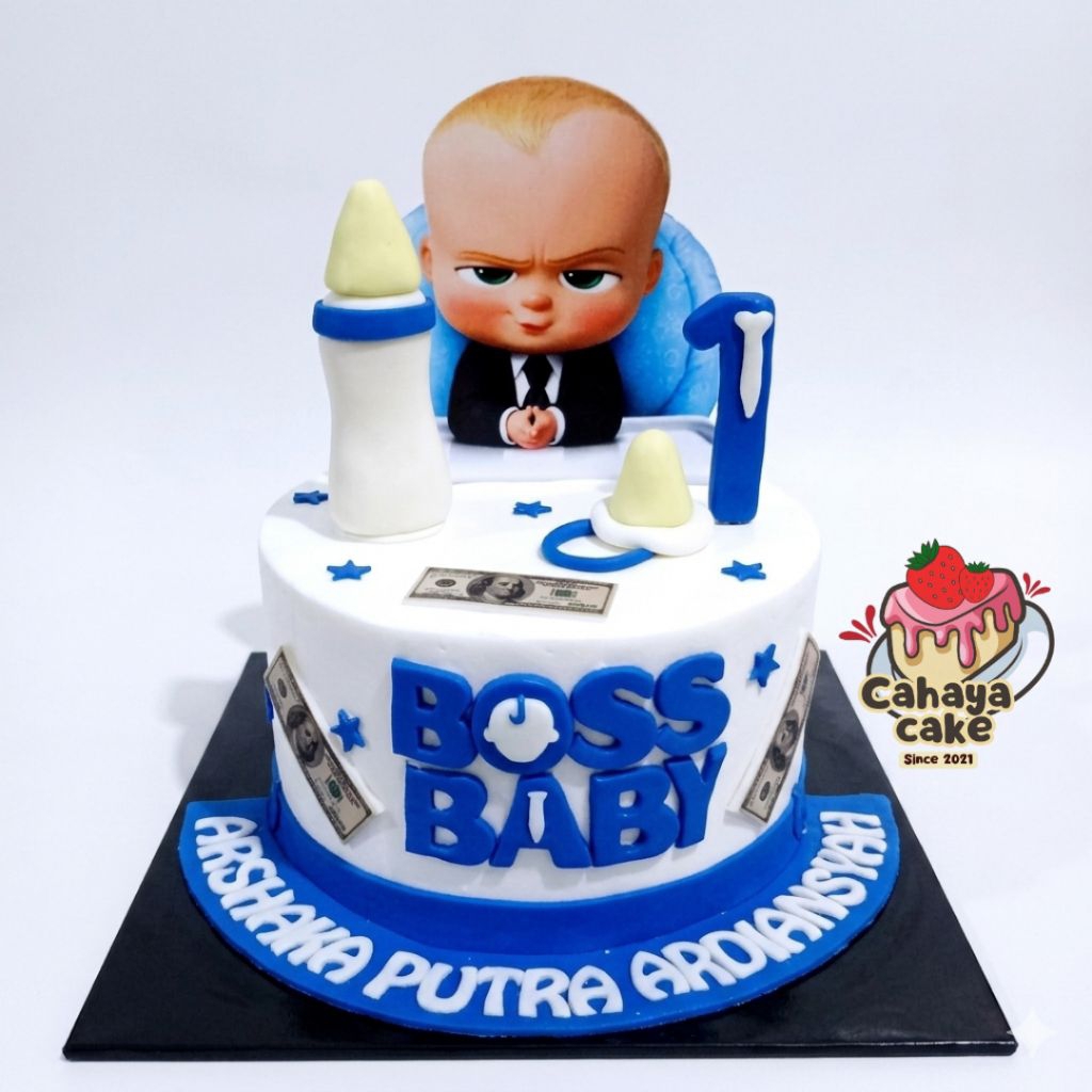 Kue Ulang Tahun Baby Boss / Boss Baby Cake / Cake Tart Baby Boss
