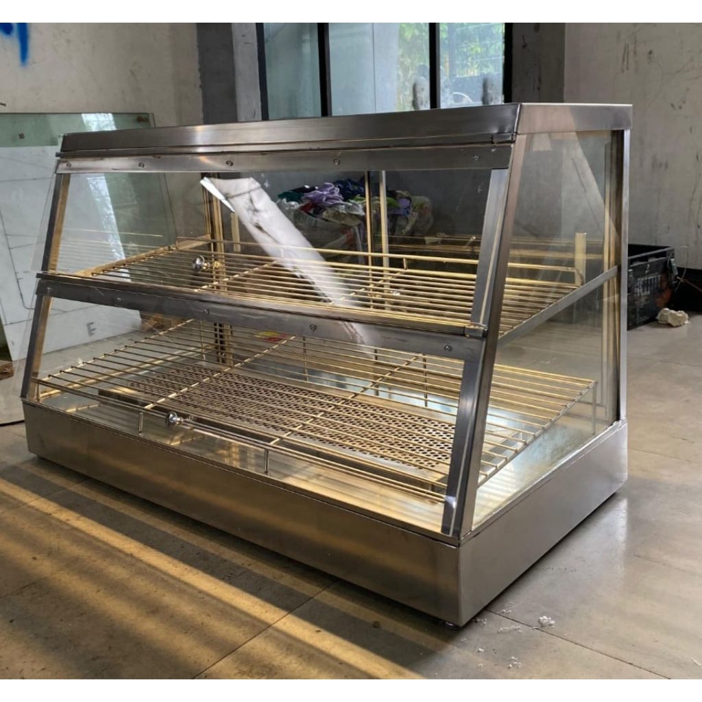 food warmer UK 100 × 50 × 60 cm display etalase fried chicken showcase fried chiken