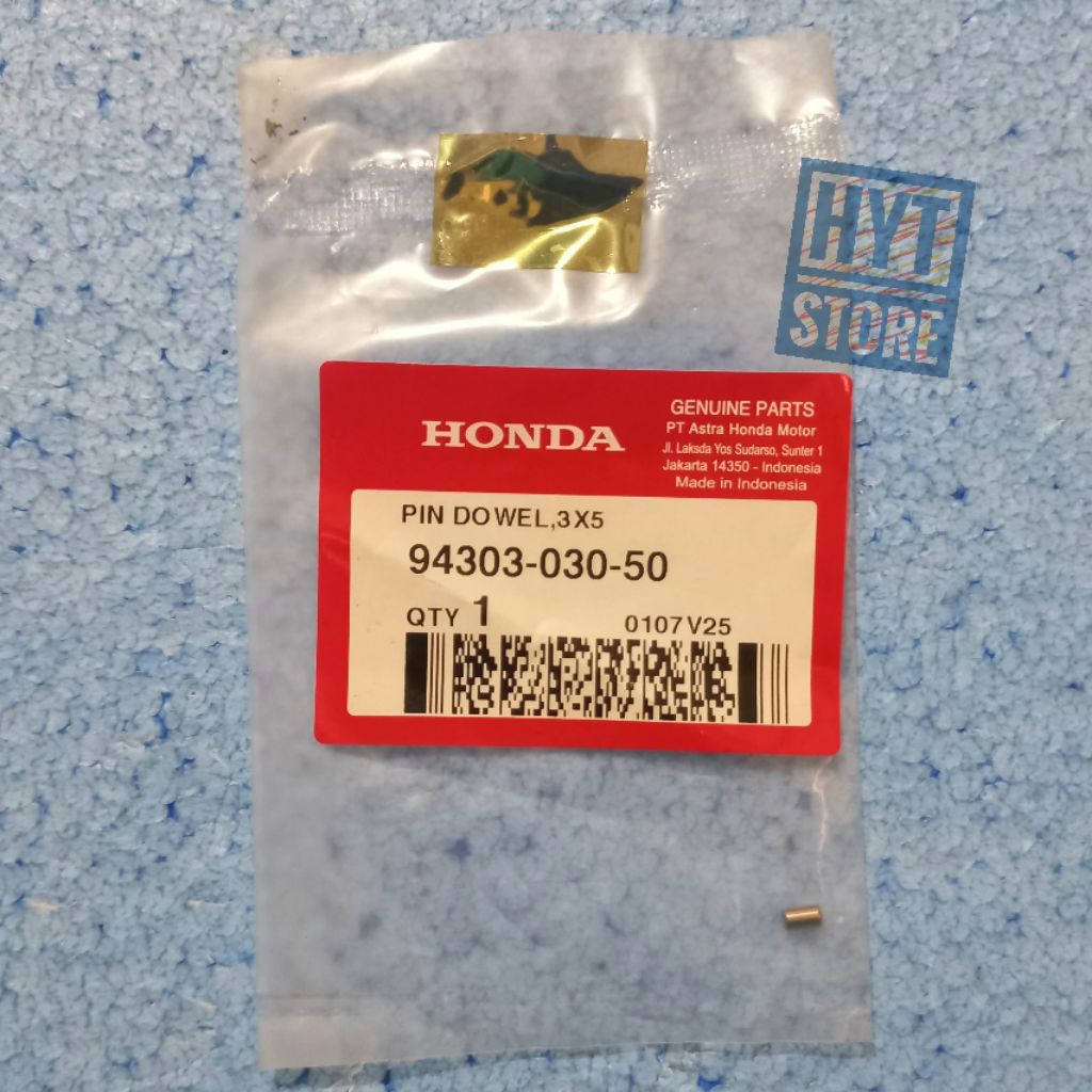 Pin Dowel 3x5 ADV 150 CBR 250 CT125 PCX 150 Supra X 125 Fi Vario 125 150 Esp 94303-030-50 / 94303030
