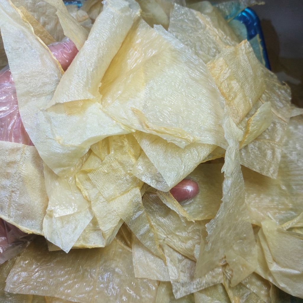 Kembang Tahu Kering Patahan Tawar 1kg | Kulit Tahu cacah