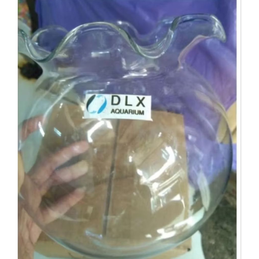 AKUARIUM BULAT KACA  4,2LITER