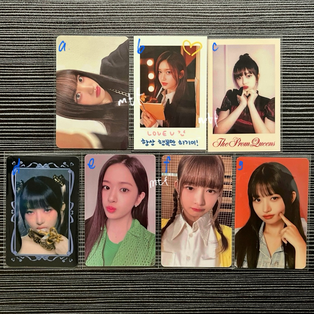 IVE ALBUM BENEFIT PAPA JOHNS SSQ LIZ REI YUJIN LEESEO PC PHOTOCARD