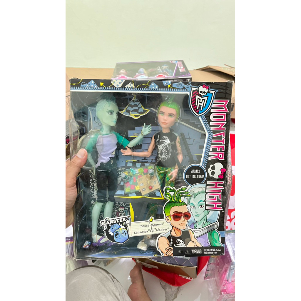 Monster High Deuce Gorgon & Gillington doll ( minus box sedikit )