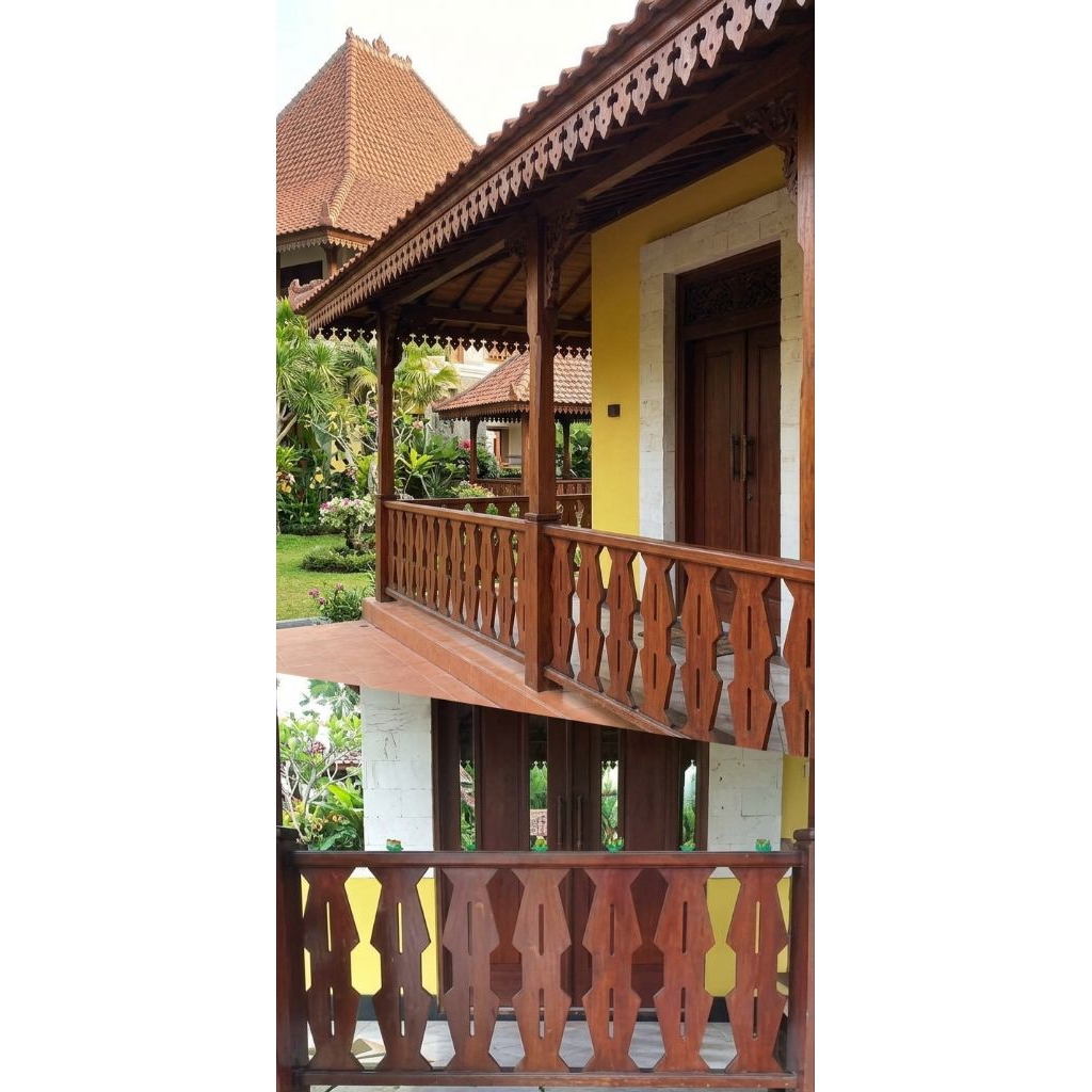 PAGAR Kayu, Ukiran Pagar Rumah # Tangga (motif betawi) / Pembatas Dak Rumah