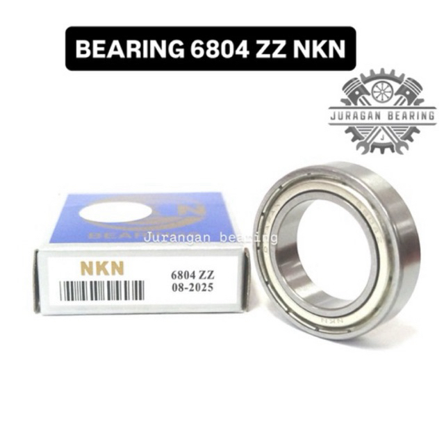 BEARING 6804 ZZ NKN ASLI ORIGINAL NKN LAHER BANTALAN TUTUP BESI